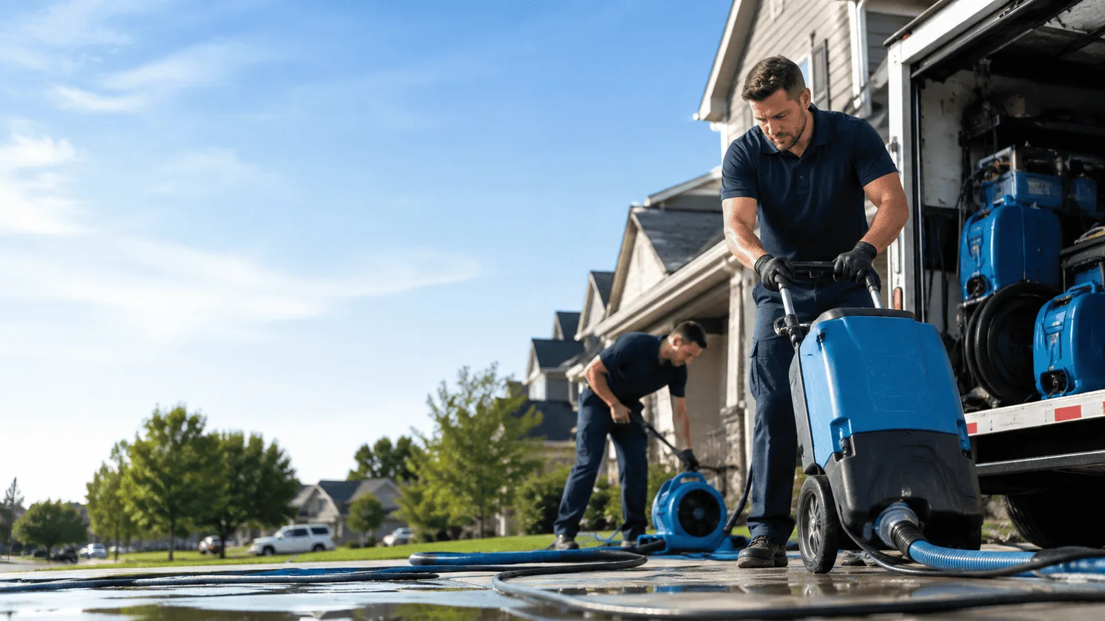 Dehumidification being performed in West Coxsackie, NY